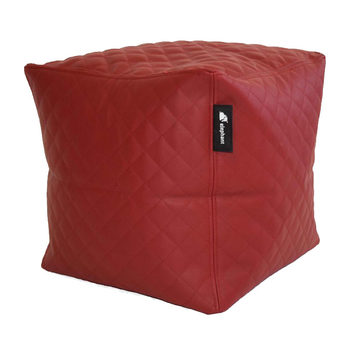 Elephant Quilted - Cubes Cubes Elephant Living Red 
