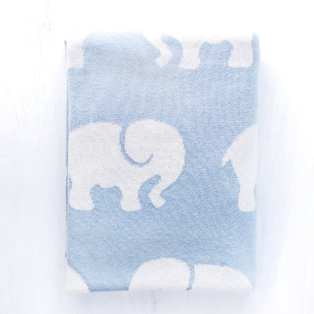 Elephant Baby Blankets 100 Cotton, soft and breathable